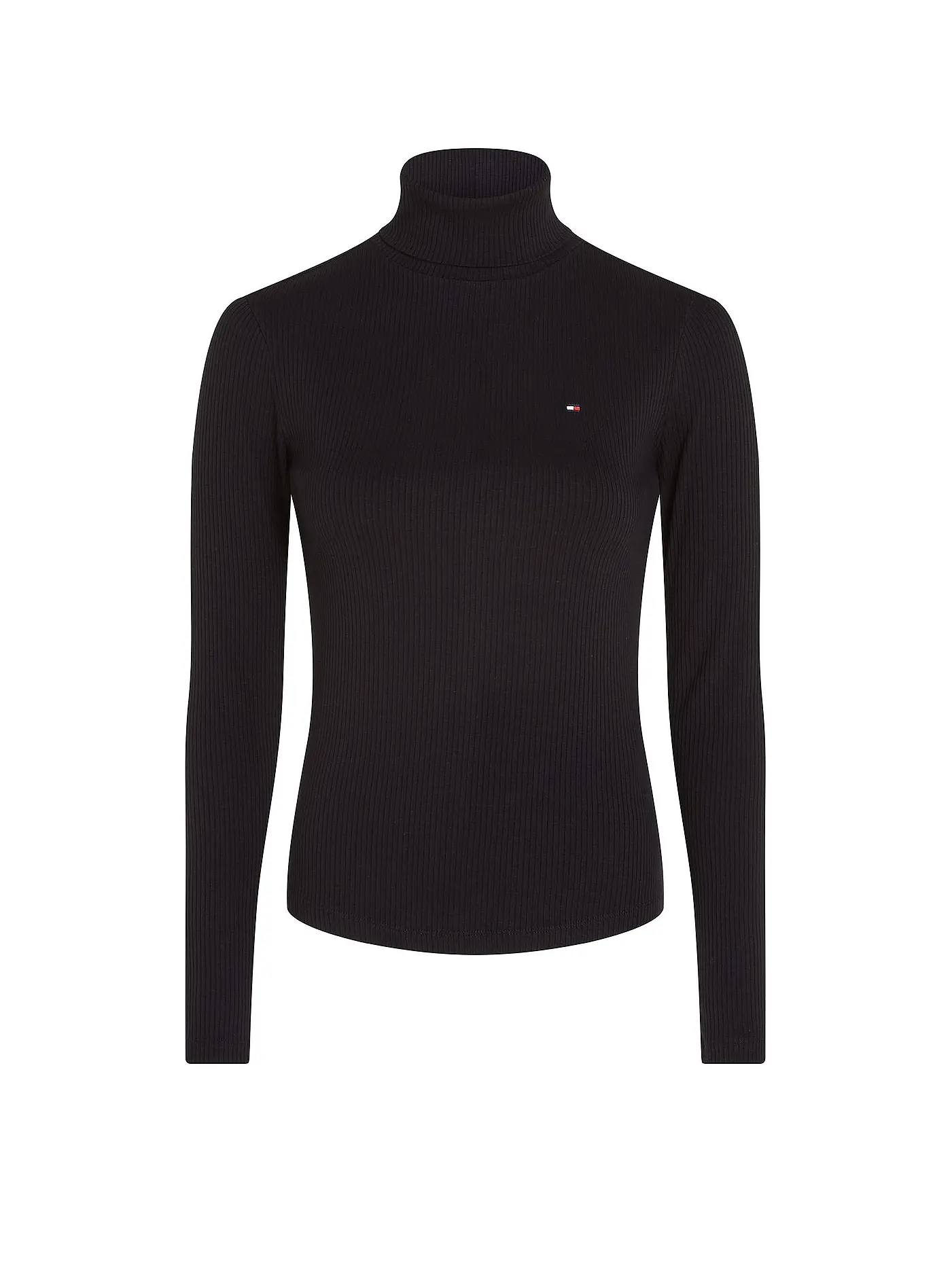 TOMMY HILFIGER | Rollkragenshirt | schwarz